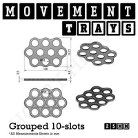 25mm Movement Trays for Tabletop Games | Warhammer Compatible | Full Range