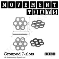 25mm Movement Trays for Tabletop Games | Warhammer Compatible | Full Range