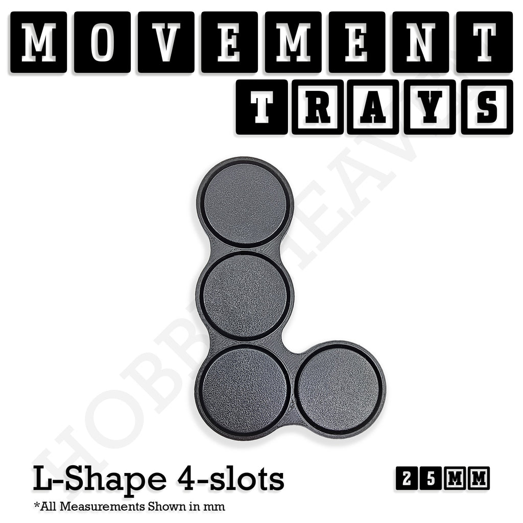 25mm Movement Trays for Tabletop Games | Waargaming | Full Range