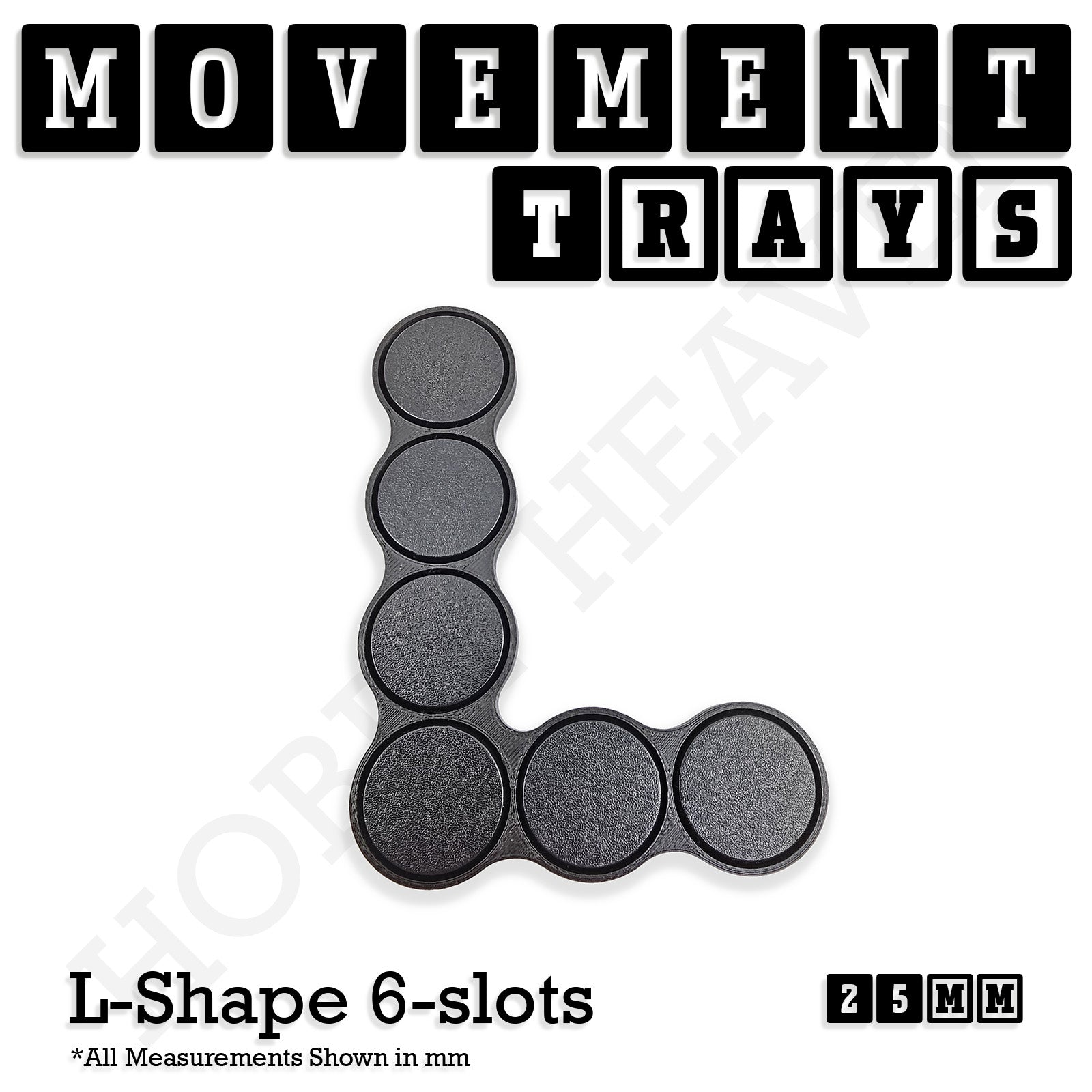 25mm Movement Trays for Tabletop Games | Waargaming | Full Range