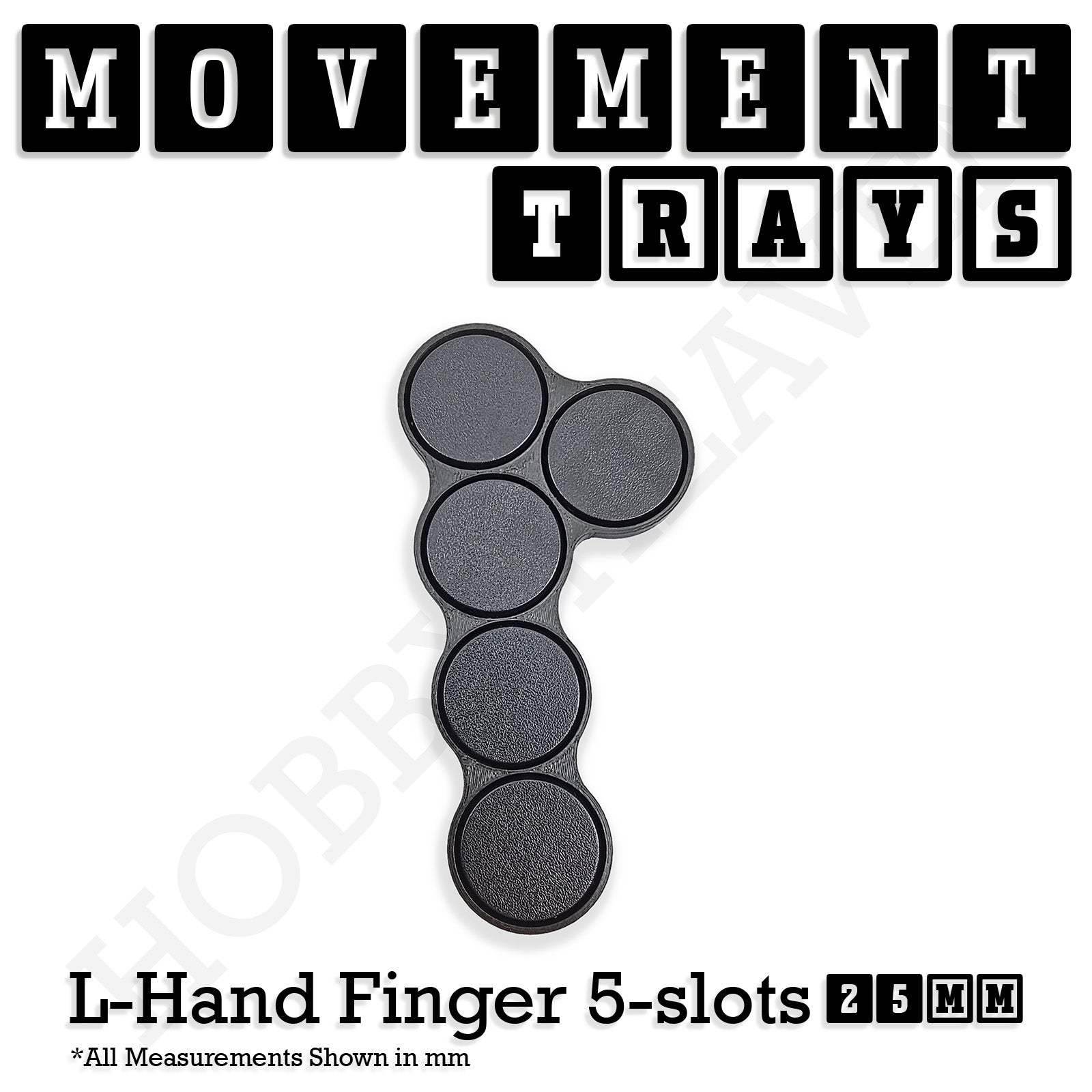 25mm Movement Trays for Tabletop Games | Waargaming | Full Range