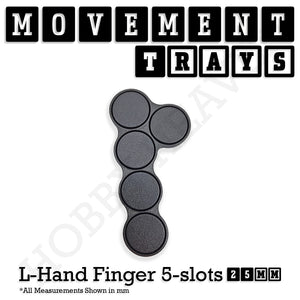 25mm Movement Trays for Tabletop Games | Warhammer Compatible | Full Range