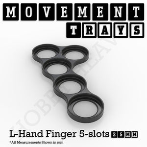 25mm Movement Trays for Tabletop Games | Warhammer Compatible | Full Range