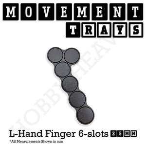 25mm Movement Trays for Tabletop Games | Warhammer Compatible | Full Range