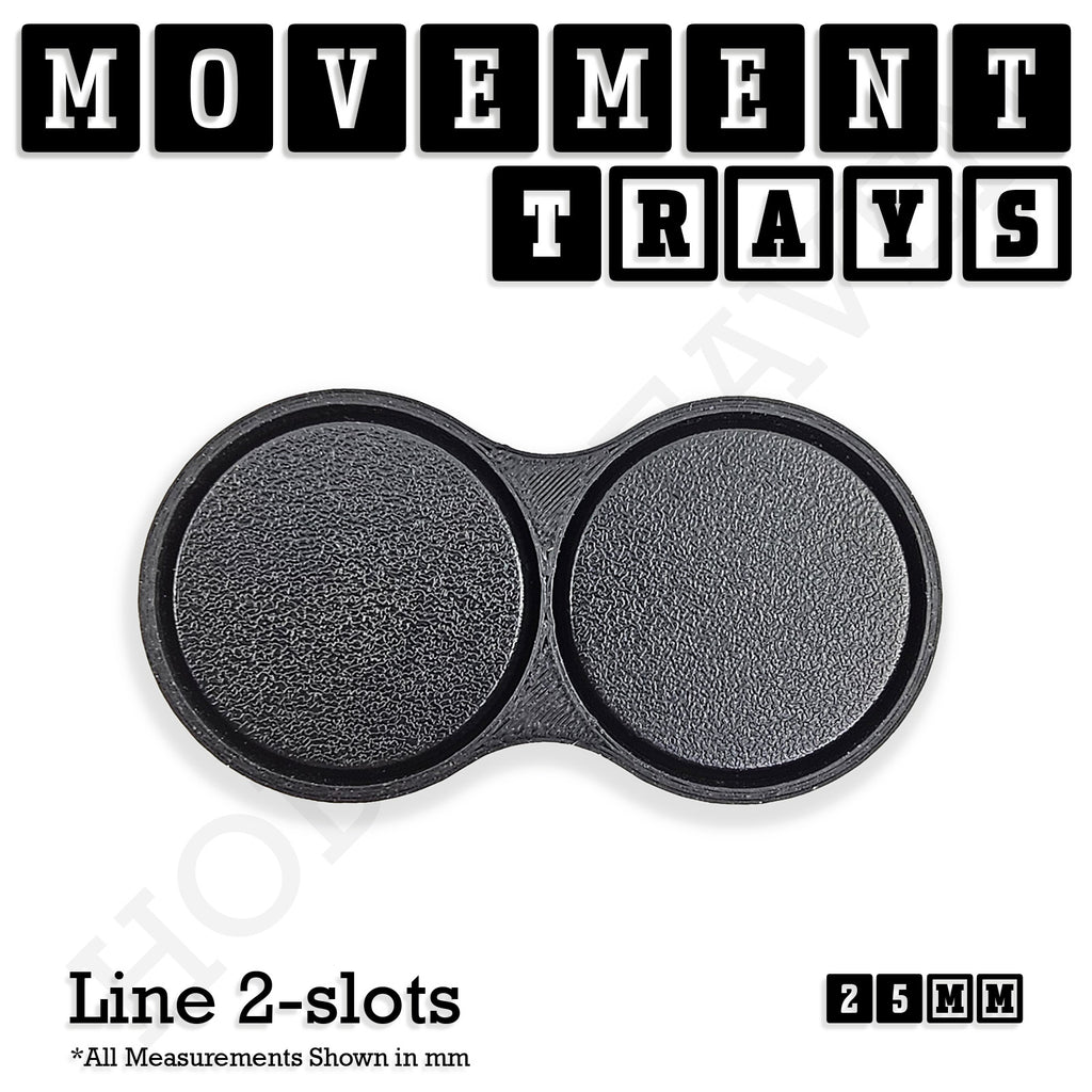 25mm Movement Trays for Tabletop Games | Waargaming | Full Range