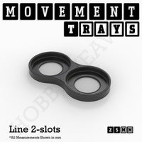 25mm Movement Trays for Tabletop Games | Warhammer Compatible | Full Range