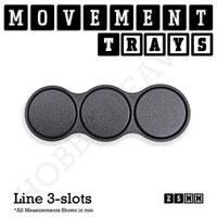 25mm Movement Trays for Tabletop Games | Warhammer Compatible | Full Range