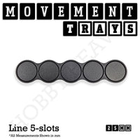 25mm Movement Trays for Tabletop Games | Warhammer Compatible | Full Range