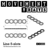 25mm Movement Trays for Tabletop Games | Warhammer Compatible | Full Range