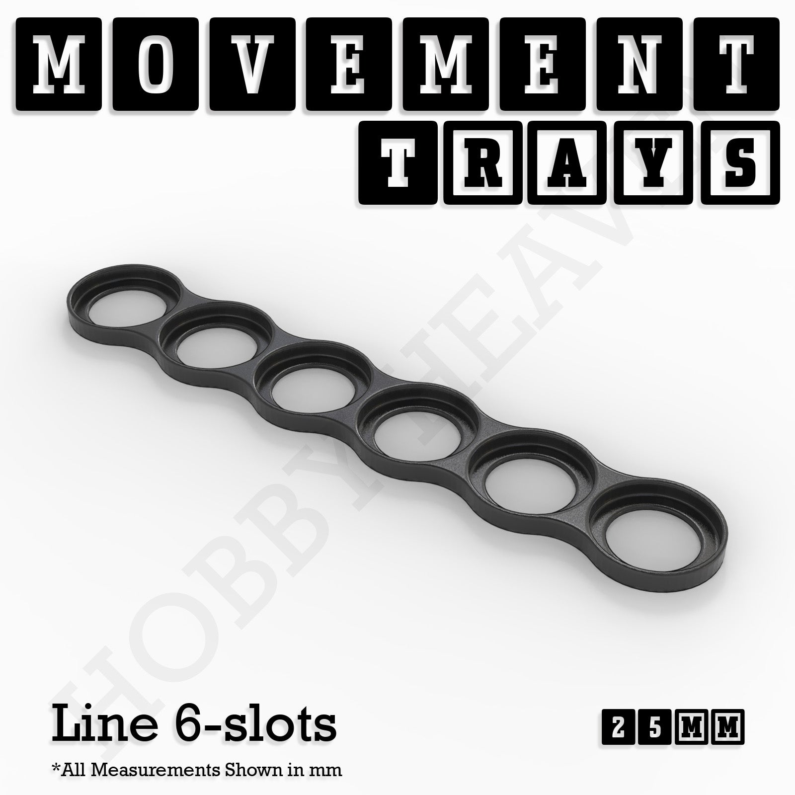 25mm Movement Trays for Tabletop Games | Waargaming | Full Range