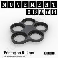25mm Movement Trays for Tabletop Games | Warhammer Compatible | Full Range
