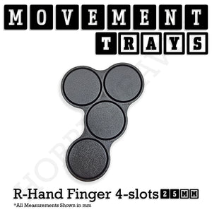 25mm Movement Trays for Tabletop Games | Warhammer Compatible | Full Range