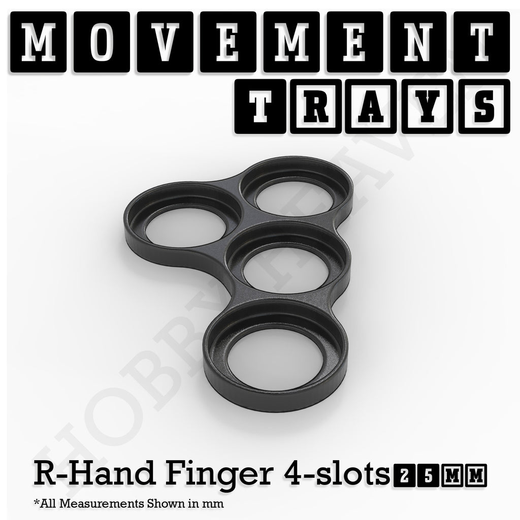 25mm Movement Trays for Tabletop Games | Waargaming | Full Range