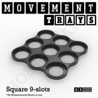 25mm Movement Trays for Tabletop Games | Warhammer Compatible | Full Range