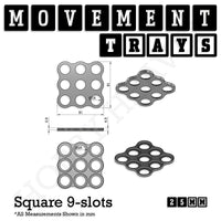 25mm Movement Trays for Tabletop Games | Warhammer Compatible | Full Range