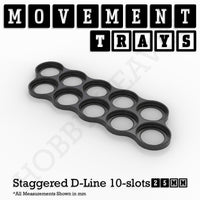 25mm Movement Trays for Tabletop Games | Warhammer Compatible | Full Range
