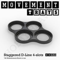 25mm Movement Trays for Tabletop Games | Warhammer Compatible | Full Range
