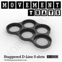 25mm Movement Trays for Tabletop Games | Warhammer Compatible | Full Range

