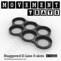 25mm Movement Trays for Tabletop Games | Warhammer Compatible | Full Range
