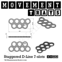 25mm Movement Trays for Tabletop Games | Warhammer Compatible | Full Range