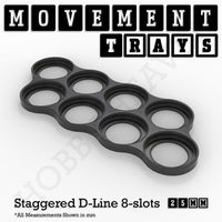 25mm Movement Trays for Tabletop Games | Warhammer Compatible | Full Range

