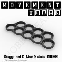 25mm Movement Trays for Tabletop Games | Warhammer Compatible | Full Range
