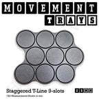 25mm Movement Trays for Tabletop Games | Waargaming | Full Range