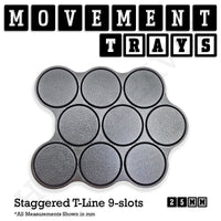 25mm Movement Trays for Tabletop Games | Warhammer Compatible | Full Range
