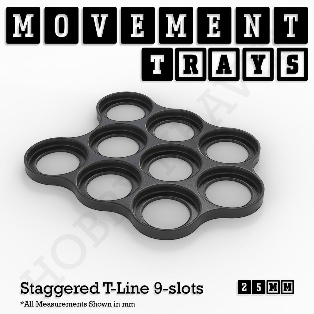 25mm Movement Trays for Tabletop Games | Waargaming | Full Range