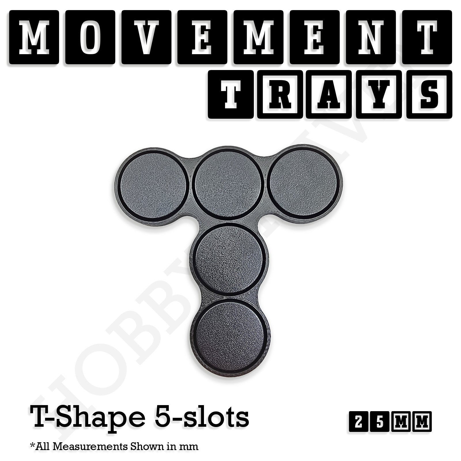 25mm Movement Trays for Tabletop Games | Waargaming | Full Range