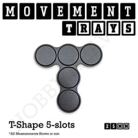 25mm Movement Trays for Tabletop Games | Warhammer Compatible | Full Range