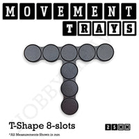 25mm Movement Trays for Tabletop Games | Warhammer Compatible | Full Range