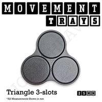 25mm Movement Trays for Tabletop Games | Warhammer Compatible | Full Range