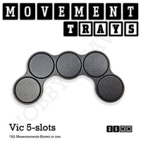 25mm Movement Trays for Tabletop Games | Warhammer Compatible | Full Range