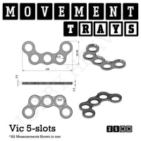 25mm Movement Trays for Tabletop Games | Warhammer Compatible | Full Range