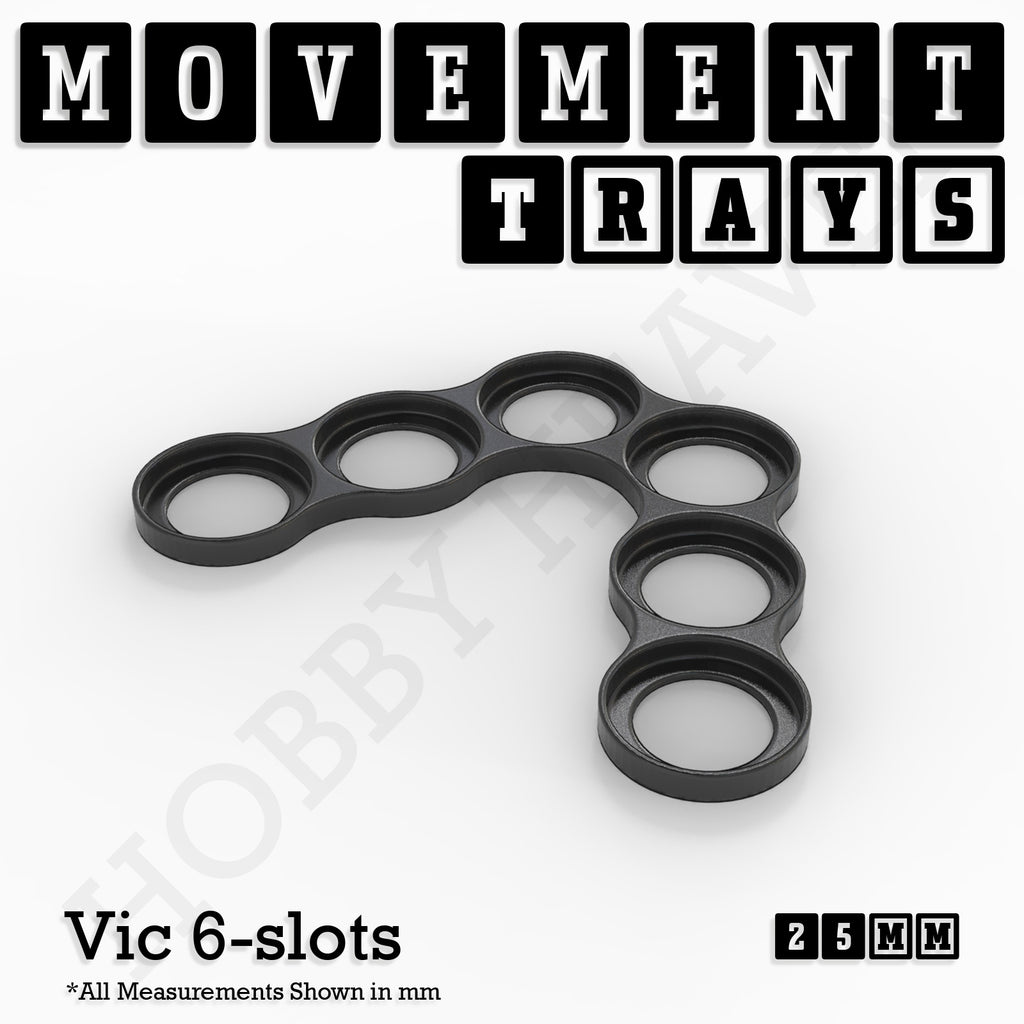25mm Movement Trays for Tabletop Games | Waargaming | Full Range