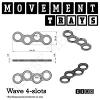 25mm Movement Trays for Tabletop Games | Warhammer Compatible | Full Range