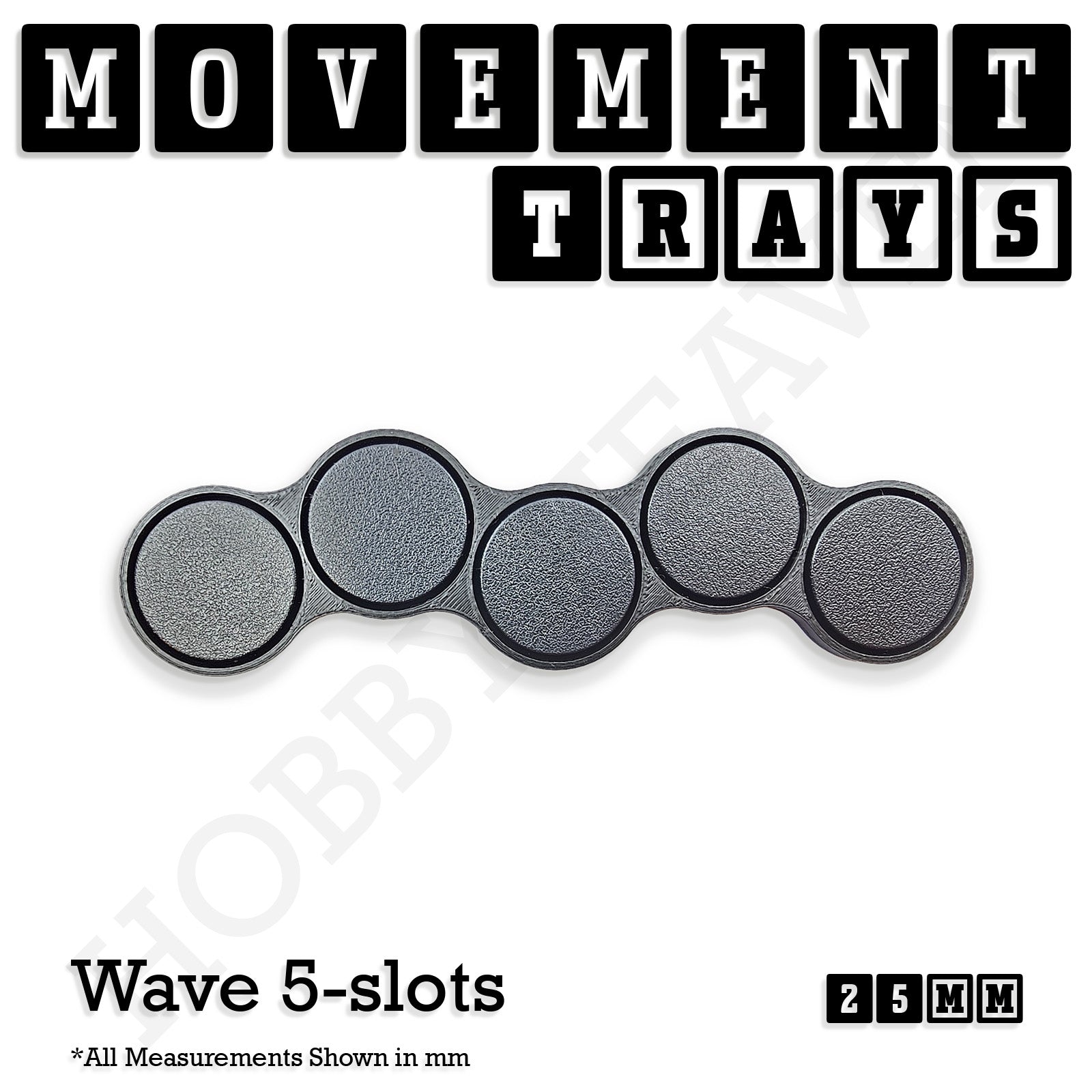 25mm Movement Trays for Tabletop Games | Waargaming | Full Range