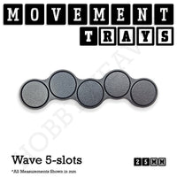 25mm Movement Trays for Tabletop Games | Warhammer Compatible | Full Range