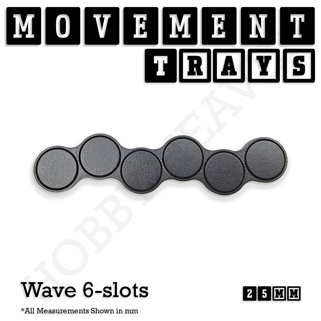 25mm Movement Trays for Tabletop Games | Waargaming | Full Range
