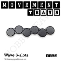 25mm Movement Trays for Tabletop Games | Warhammer Compatible | Full Range
