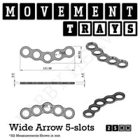 25mm Movement Trays for Tabletop Games | Warhammer Compatible | Full Range