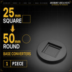Square to Round Base Converters 3D Print Full Range
