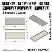 Square and Rectangle Movement Trays for Tabletop Games | Warhammer Compatible | Full Range
