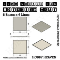 Square and Rectangle Movement Trays for Tabletop Games | Warhammer Compatible | Full Range
