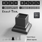 Hero Bases Display Extenders | Squares and Rectangles | Convert Gaming Bases to Display Bases & Plinths