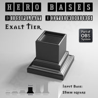 Hero Bases Display Extenders | Squares and Rectangles | Convert Gaming Bases to Display Bases & Plinths