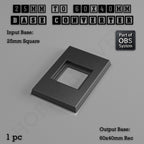 Square to Rectangle Bases Size Converters 3d Print Full Range