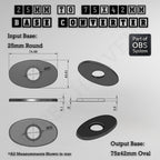 Round To Oval Bases Size Converters 3d Print Full Range