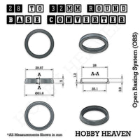 Round Bases Size Converters Round to Round 3d Print Full Range
